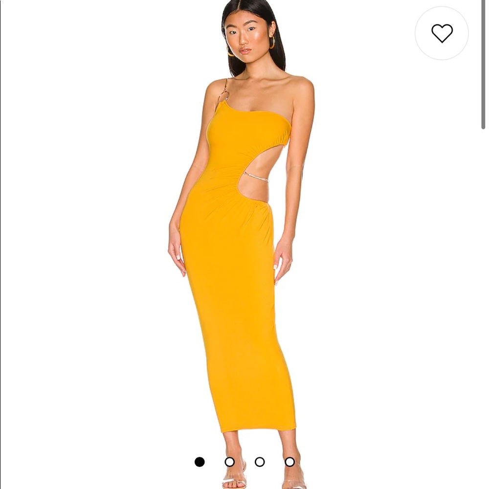 Super cute snake chain maxi dress in tangerine